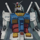 The original Gundam, the RX-78-2, as it appears in Cucuruz Doan's Island.